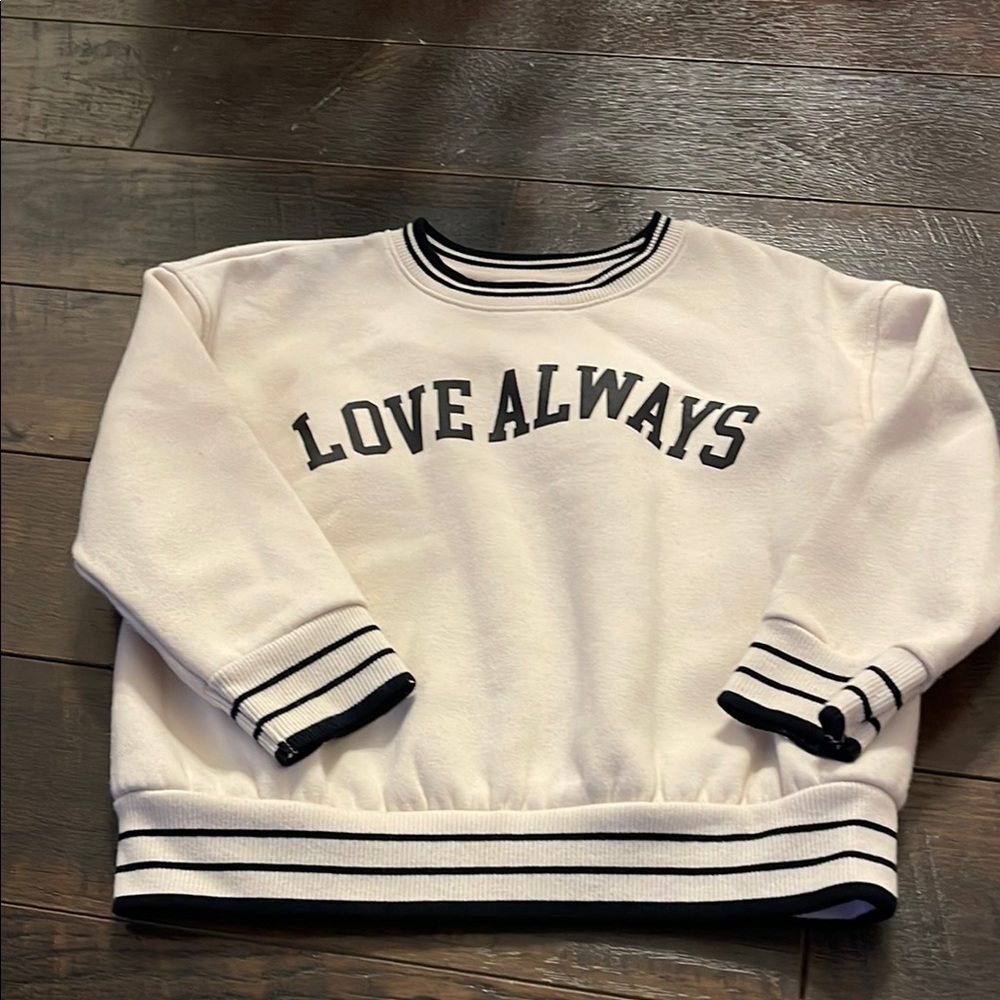 Love Always Cream Sweatshirt